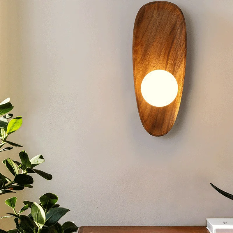 Đèn Nhật Bản Gỗ Chắc Chắn Phòng Khách Đèn Sconce Hiên Nhà - DTN-430
