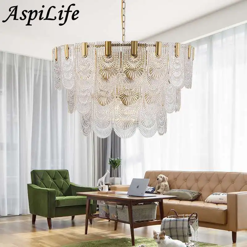 Đèn LED Pha Lê Thủy Tinh Đèn Chùm Trang Trí Nhà Cửa Cho Phòng Khách Phò - DC-619