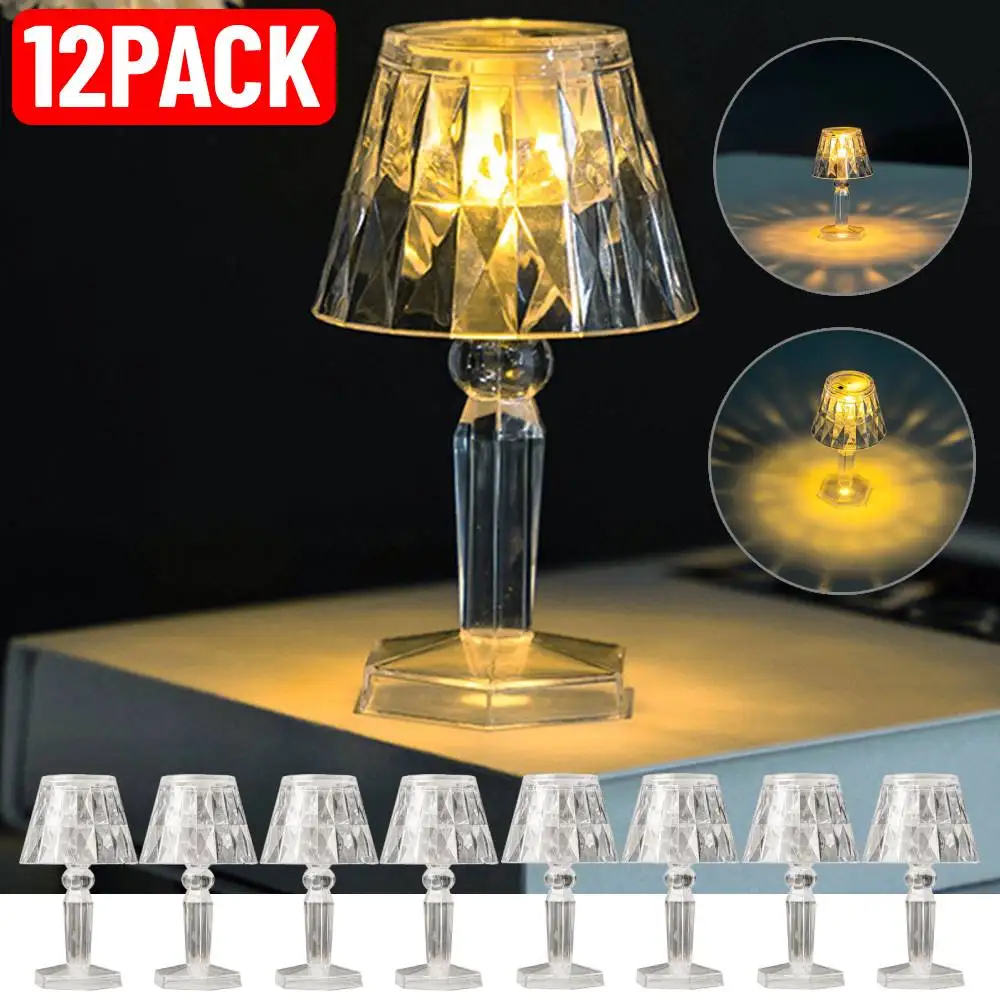 Đèn LED Chiếu Pha Lê Đèn Ngủ Phòng Ngủ Đèn Bàn Kim Cương Lãng Mạn Bầu - DDB-321