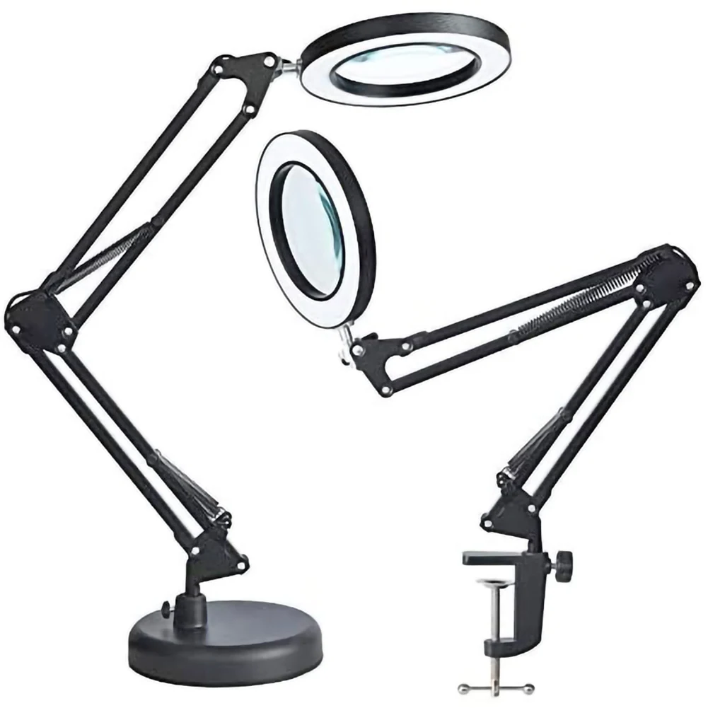 Đèn Kính Lúp LED Kẹp Đèn Bàn 6x Kính Lúp Đèn Kính Lúp Chiếu Sáng Cho M - DDB-209