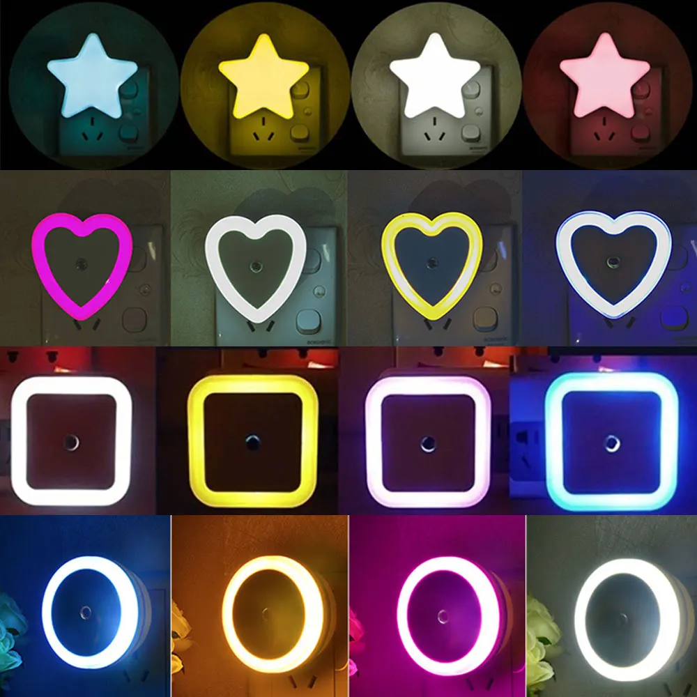 Đèn Ngủ LED Mini Dễ Thương Treo Tường Cắm Cảm Biến Tự Động - DTN-69