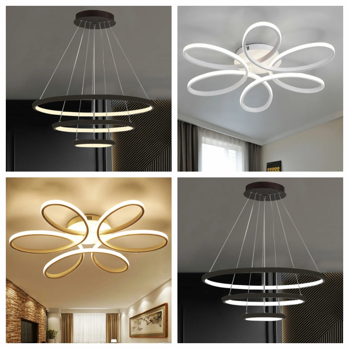 Đèn LED Mặt Dây Đèn Chùm Ánh Sáng Bắc Âu Cao Cấp Treo Đèn - DTN-481