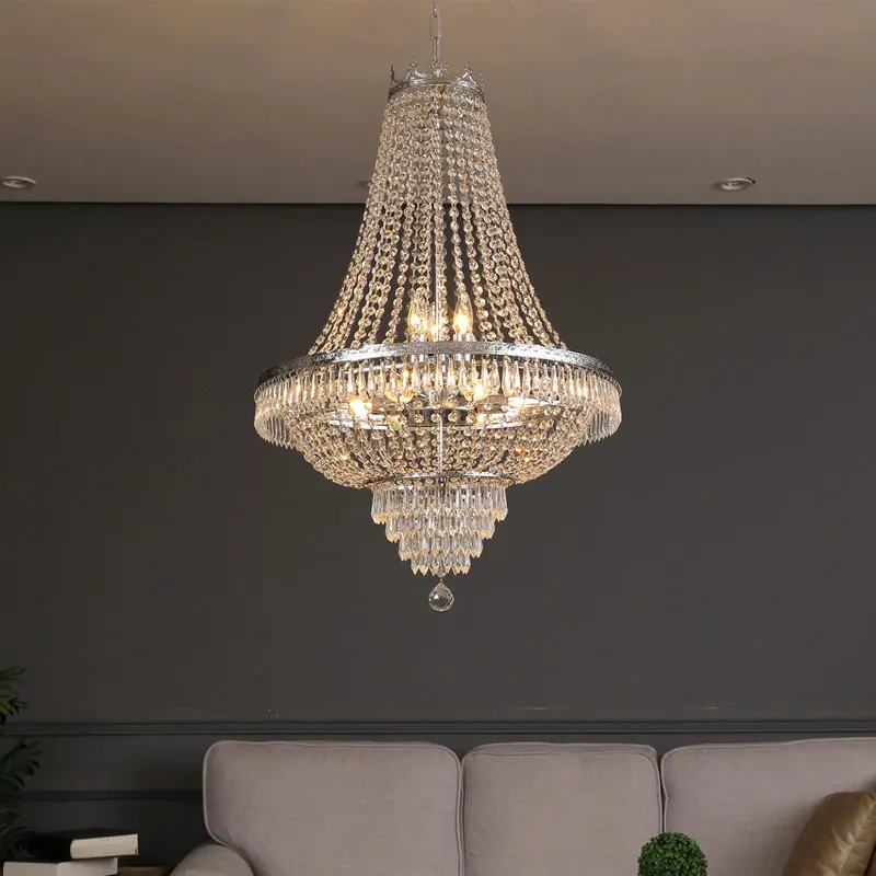 Đèn LED Mặt Dây Chuyền Ánh Sáng Sang Trọng Cho Phòng Khách Đèn Chùm Pha - DC-464