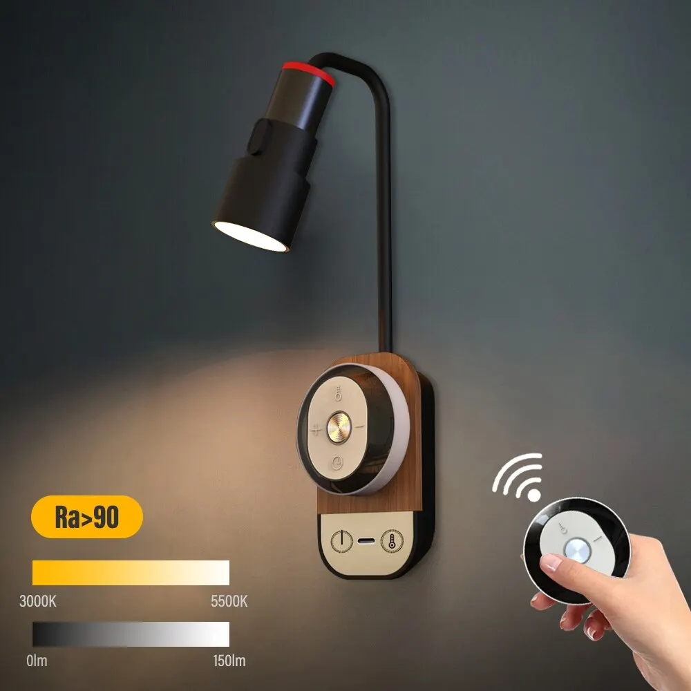 Đèn LED đọc sách có điều khiển từ xa Cảm ứng có thể điều chỉnh độ sáng - DDB-79