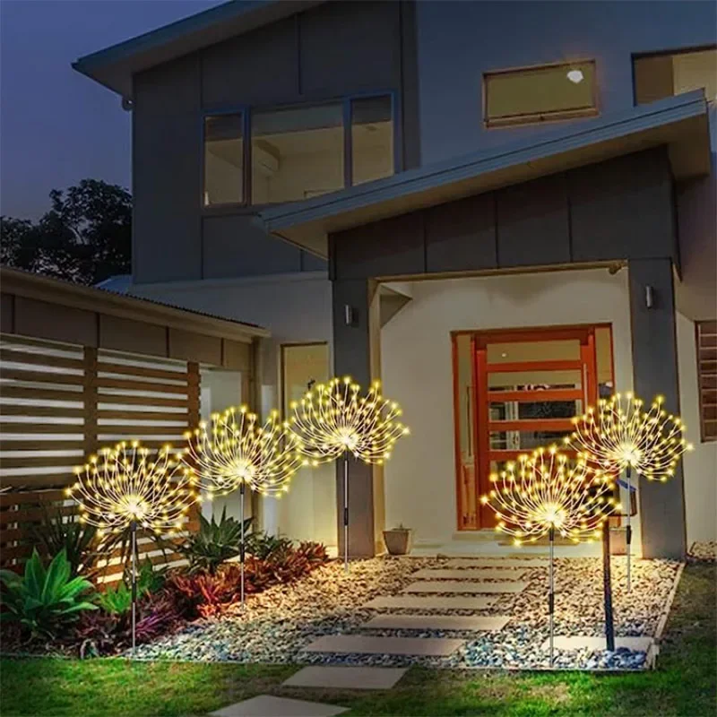 Đèn LED Năng Lượng Mặt Trời Pháo Hoa Đèn Trang Trí Sân Vườn - DTN-14