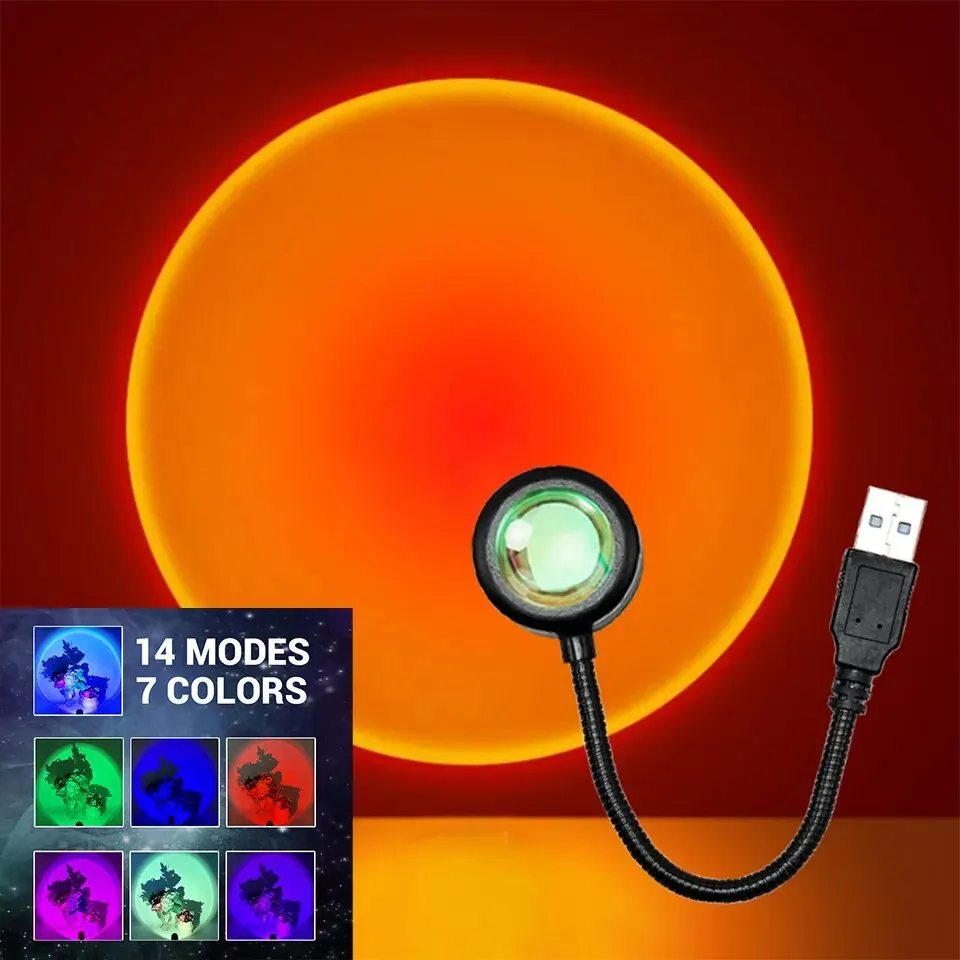 Đèn LED Hoàng Hôn Đèn Nightlights Máy Chiếu USB Sinh Nhật - DTN-451