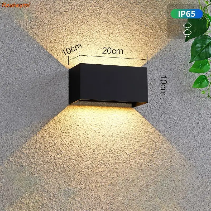 Đèn LED Chống Nước 24W Đèn LED Dán Tường Màu Đen/Trắng Vỏ - DTN-257