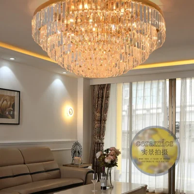 Đèn LED phòng khách đèn pha lê đơn giản hiện đại đèn trần - DTN-318