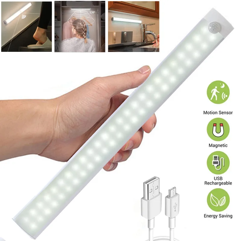 Đèn LED Dưới Tủ Đèn Ngủ USB Sạc Cảm Biến Chuyển Động Tủ - DTN-131