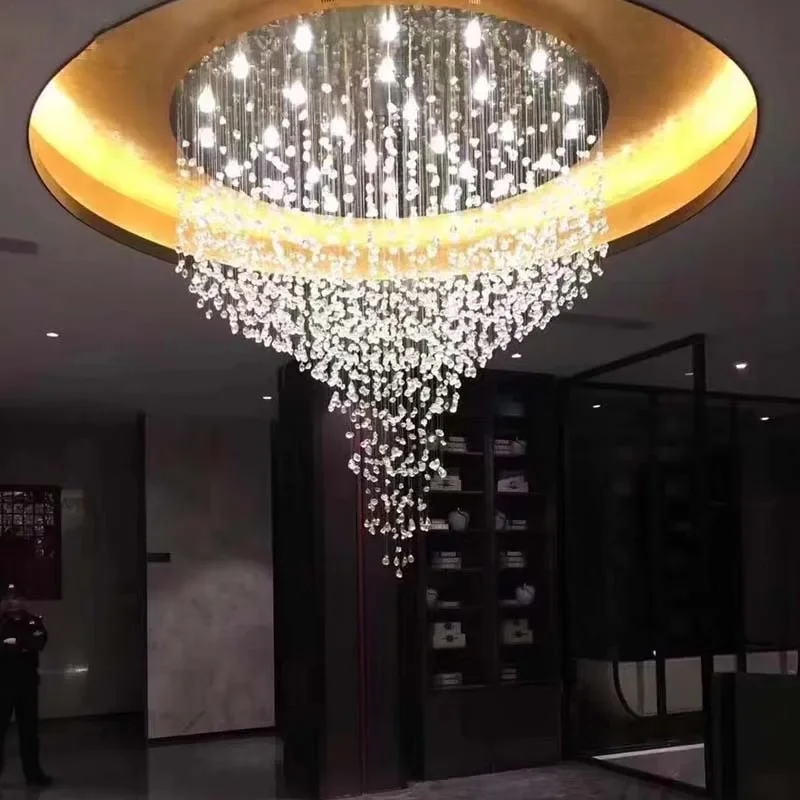 Lớn Sang Trọng Cristal Thiết Bị Chiếu Sáng Hiện Đại Đá Pha Lê LED Đèn Ch - DC-66
