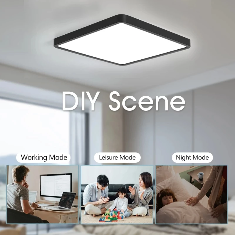 Đèn LED Ốp Trần Vuông Hiện Đại 2.4Cm Siêu Mỏng 24W 36W Hiện - DTN-553