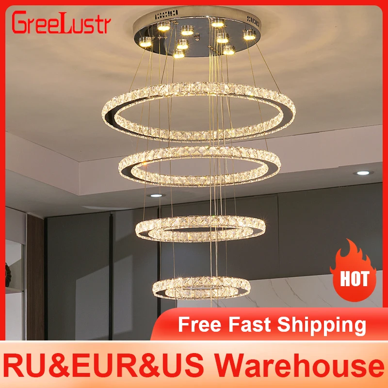 Pha Lê sang trọng LED Ốp Trần cho Lliving Trang Trí Phòng Ăn Bắc Âu Hiện - DC-38