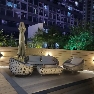 Ngoại thất sân vườn khách sạn sang trọng thiết kế ngoài trời bền đẹp, thân th BGSV_259