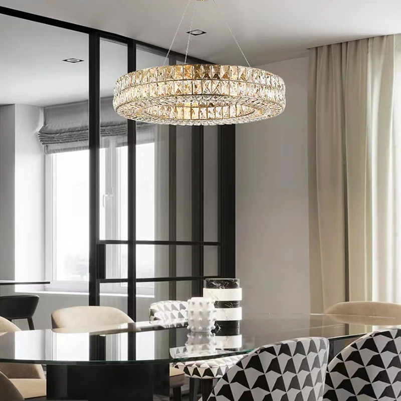 ĐÈN LED sang trọng Đèn Chùm Pha Lê 2024 Lustre Trang Trí Nhà Chiếu Sáng - DC-263