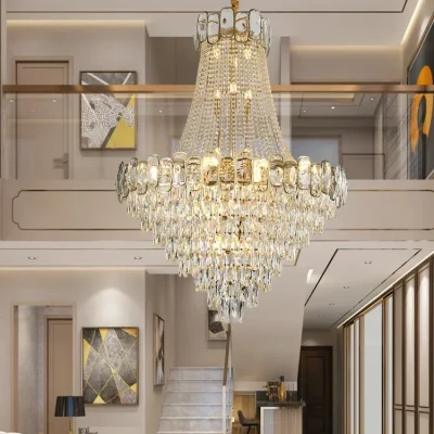 Sang Trọng Hiện Đại Đèn Chùm Pha Lê Chiếu Sáng Vàng LED Đèn Chùm Đèn Ph - DC-643