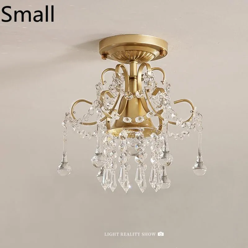 Pha lê sang trọng đèn chùm led Vàng lối đi phòng khách đèn chùm pha lê - DC-288
