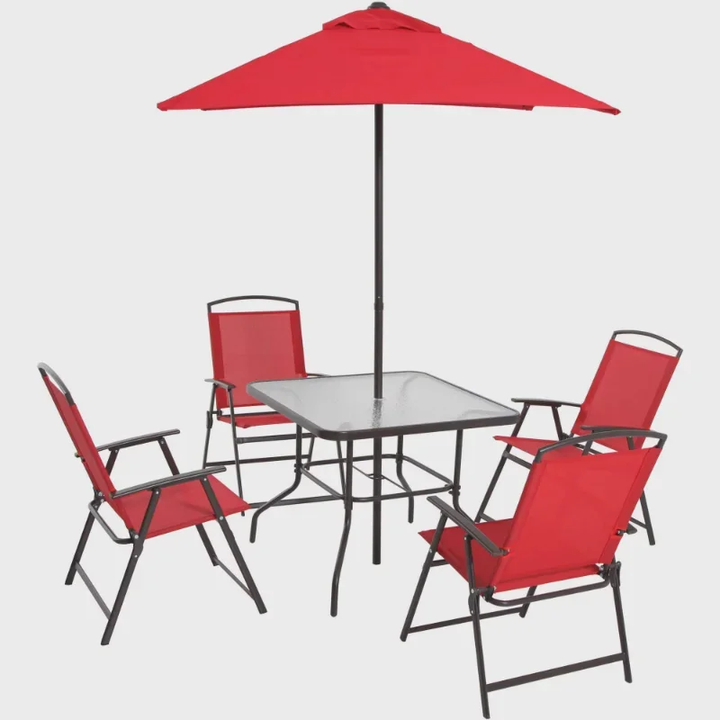 Ngoại thất sân vườn mainstays albany lane 6 món bộ ngoài trời bền đẹp, thân t BGSV_457