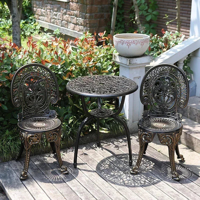 Ghế ngoài trời bằng kim loại bàn giải trí ngoài ngoài trời bền đẹp, thân thiệ BGSV_180
