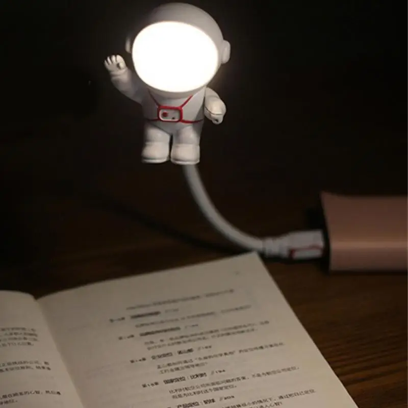 Đèn Ngủ Led Mini 2 Màu Di Động Spaceman Led Mờ Nhiệt Độ Điều Khiển Giọ - DDB-399