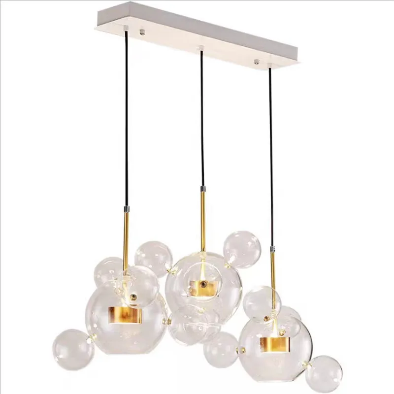 Hiện Đại Trong Suốt Mặt Dây Chuyền Ánh Sáng Phòng Khách Bong Bóng Thủy - DC-442