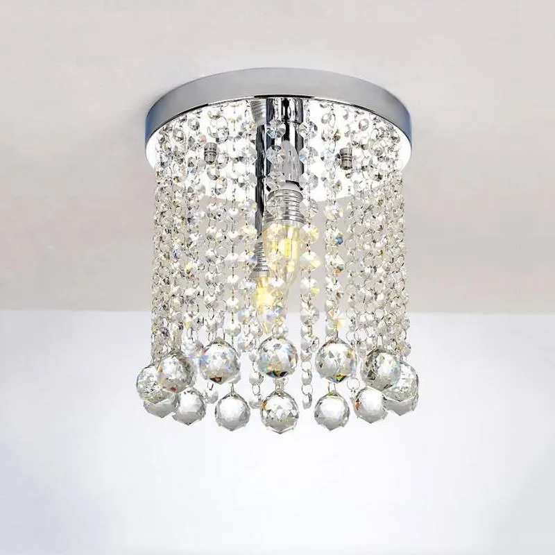 Pha Lê Hiện Đại Ốp Trần Chrome Ánh Đèn LED Pha Lê Đèn Ốp Trần Chiếu Sáng - DC-08