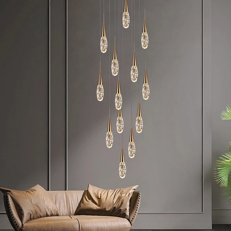 Nhà Hiện Đại Trang Trí Cầu Thang Mặt Dây Chuyền Ánh Sáng Bắc Âu Loft Că - DC-582