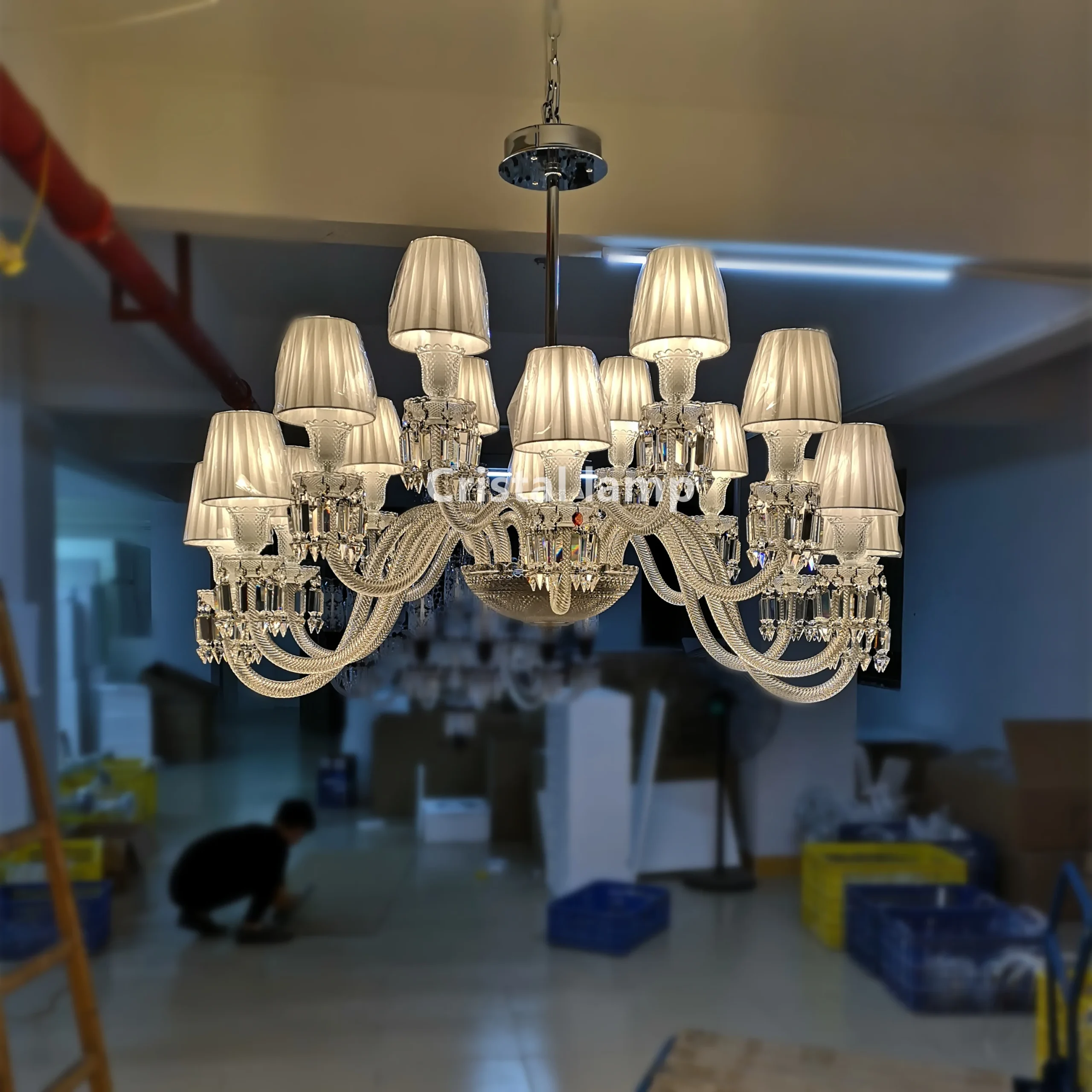 Ý Hiện Đại Trần Đèn Chùm Pha Lê Nội Thất Trang Trí Nhà Ánh Kim Sang Trọ - DC-690