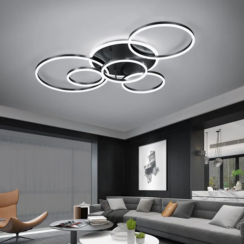 Đèn Led Hiện Đại Vòng Tròn Nhẫn Ốp Trần Cho Phòng Khách - DTN-159