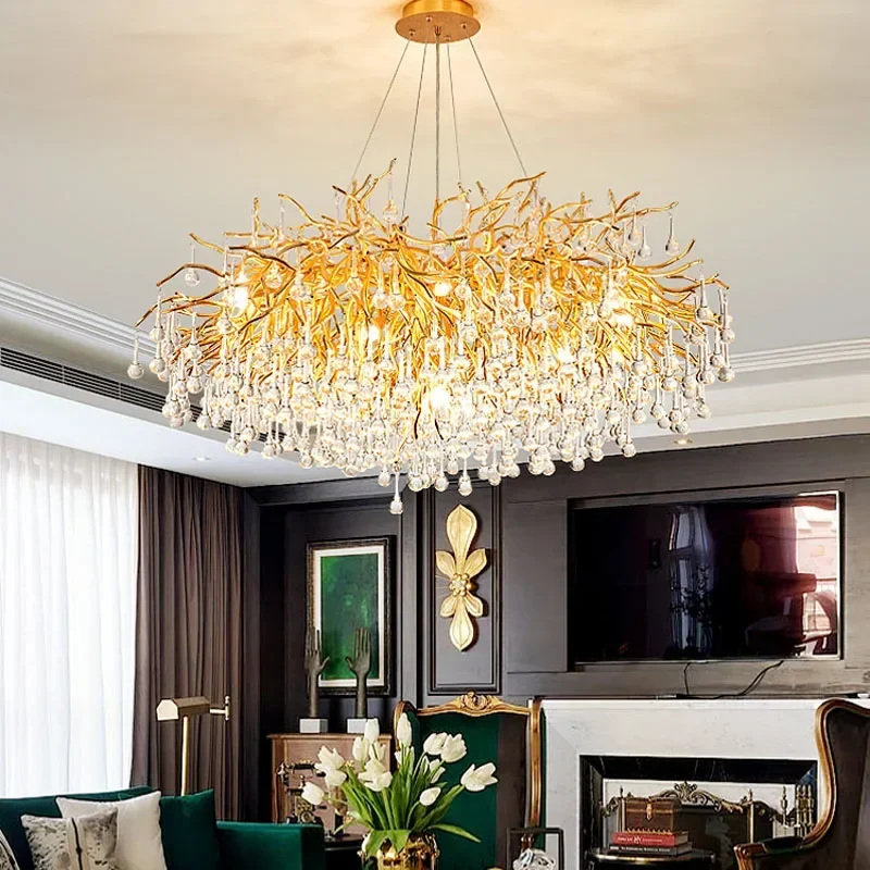 Hiện Đại Sang Trọng Trần Đèn Chùm Chiếu Sáng Pha Lê LED Đèn Chùm Trang - DC-480