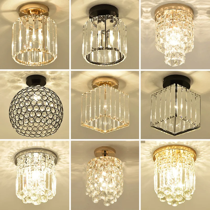 Hiện đại Nhỏ Gọn Sang Trọng Pha Lê Lối Đi Đèn Hình Dạng Hình Học Vuông T - DC-57