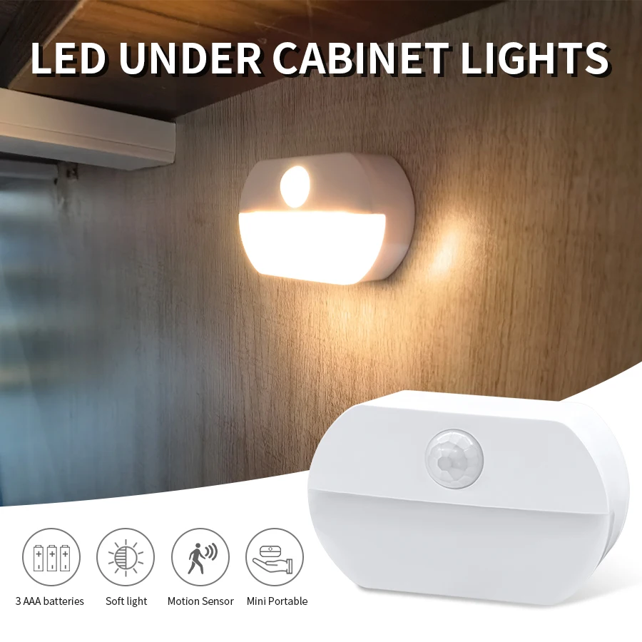 Đèn Cảm Biến chuyển động Đèn Ngủ AAA Chạy Bằng Pin Đèn Tủ - DTN-445