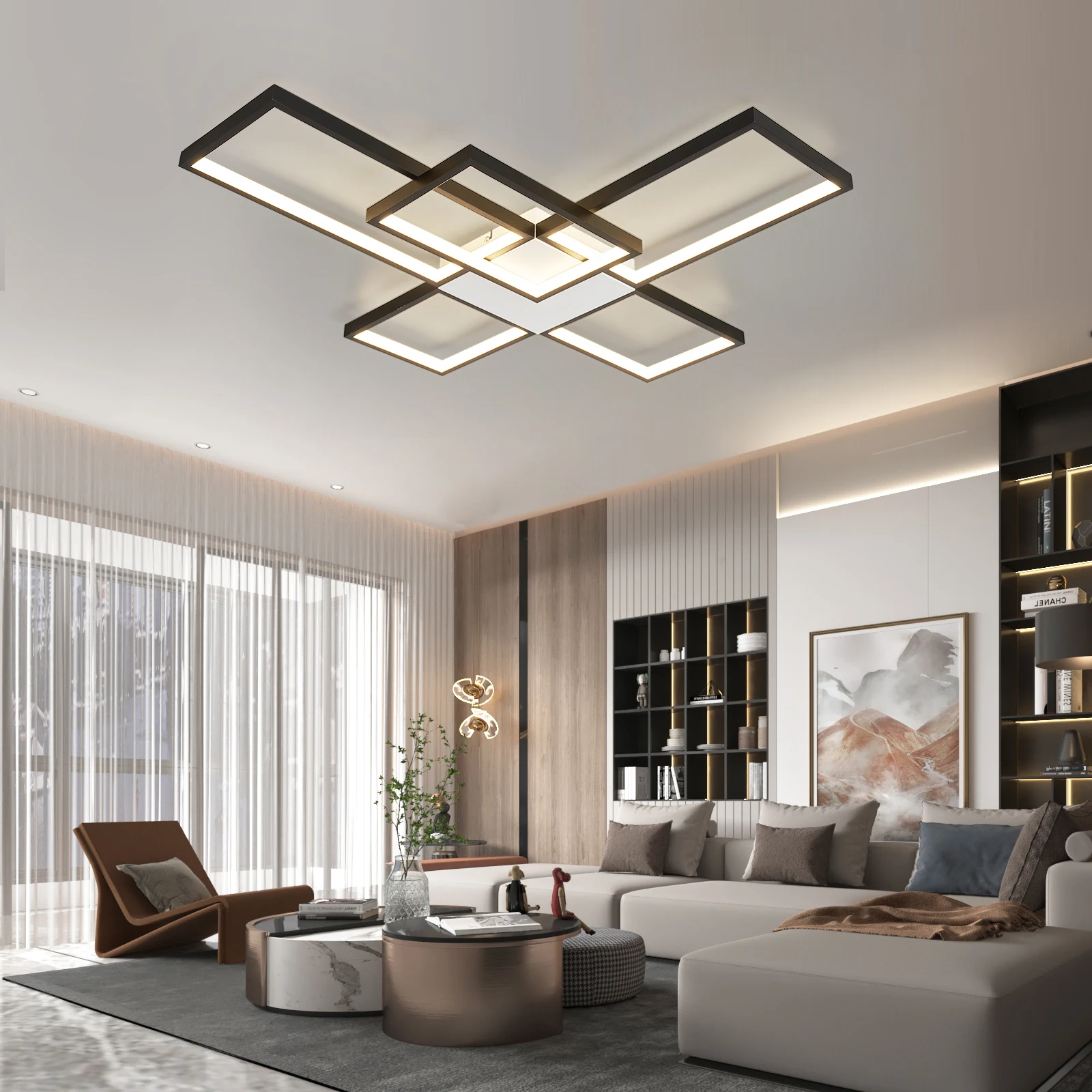 Đèn LED Hiện Đại Mới Ốp Trần Cho Phòng Khách Phòng Ngủ Ánh - DTN-326