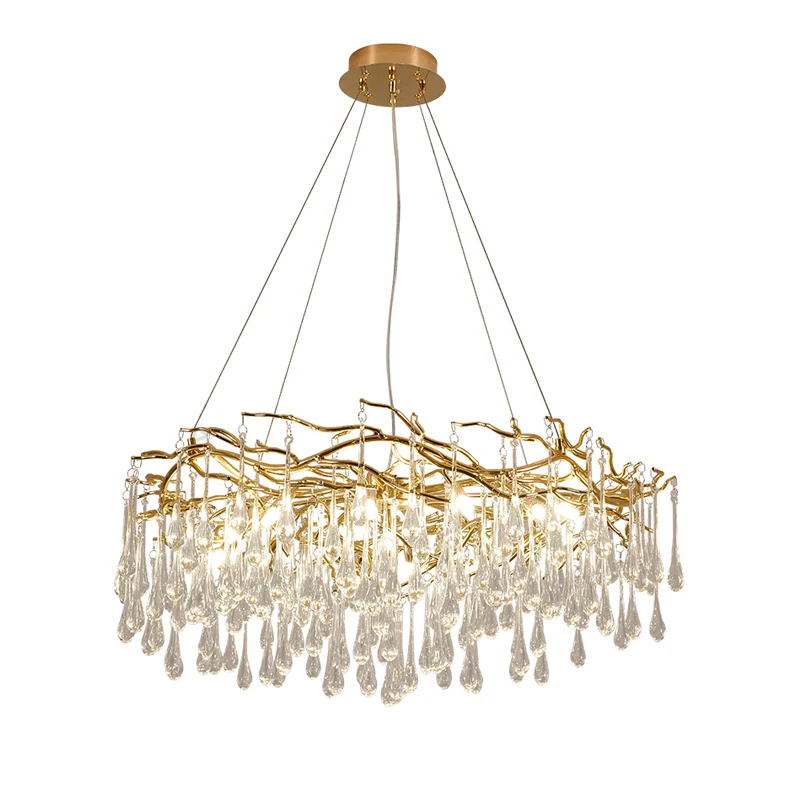 Hiện Đại Mới Sang Trọng Đèn Chùm Pha Lê Chiếu Sáng LED Ốp Trần Đèn Chùm - DC-222