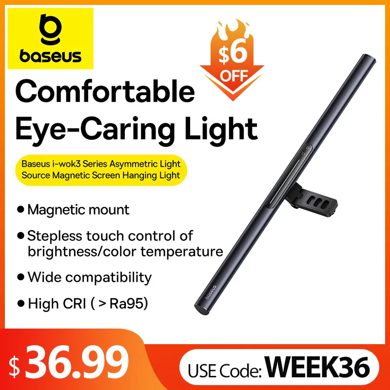 Đèn màn hình máy tính từ tính Baseus Đèn bàn treo máy tính xách tay Đèn - DDB-40