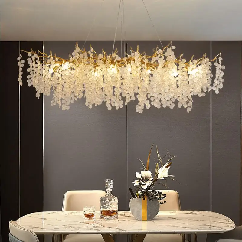 Đèn chùm pha lê mới cho phòng khách quầy bar sang trọng chi nhánh biệt - DC-229