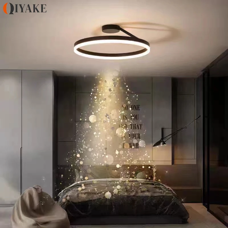 Đèn Bắc Âu Vòng Đèn LED Ốp Trần Đèn Chùm Mờ Nhà Hàng Phòng - DTN-86
