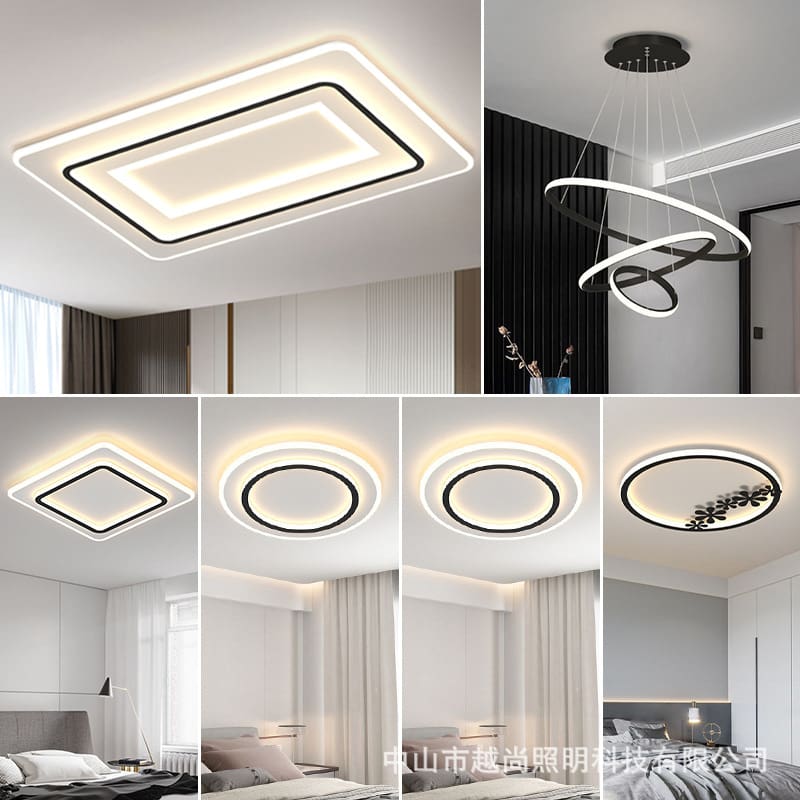 Bắc Âu Led Ốp Trần Phòng Khách Toàn Bộ Ngôi Nhà Hiện Đại - DTN-886