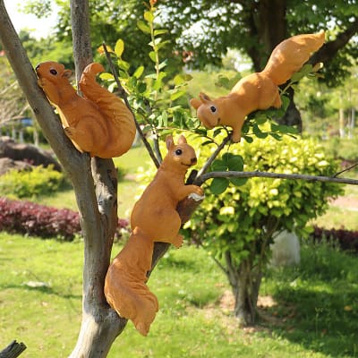 Mô phỏng ngoài trời sóc trang trí sân vườn biệt ngoài trời bền đẹp, thân thiệ DTTNT_106