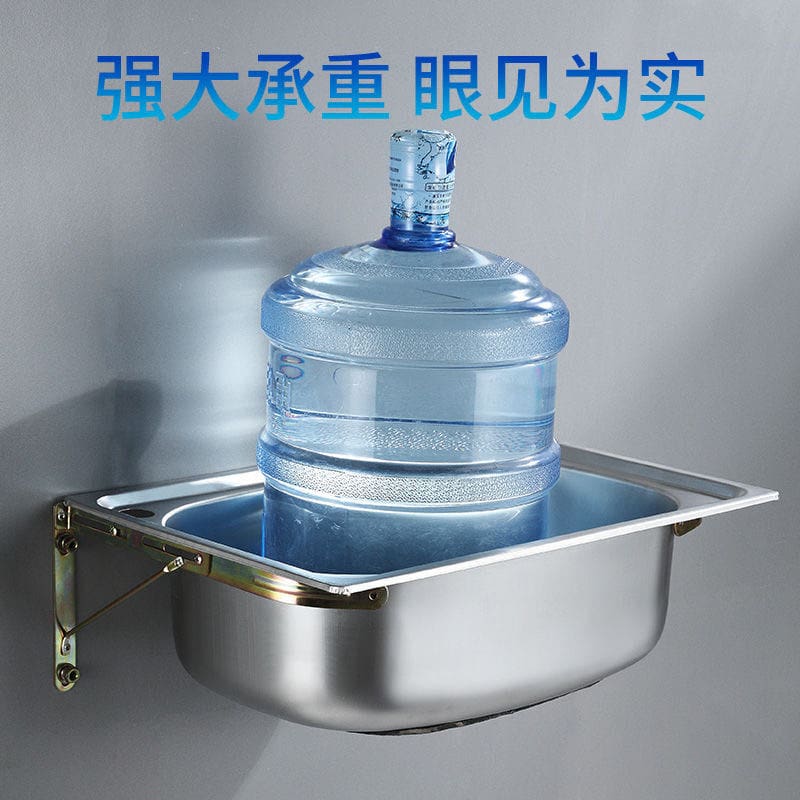 Chậu rửa treo tường bằng thép không gỉ chậu đơn cao cấp, tiện lợi cho nhà hàn CR-150