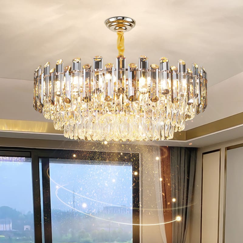 Luoao Đèn Chùm Pha Lê Ánh Sáng Phòng Khách Cao Cấp Đèn Chùm Led Phòng - DC-1129
