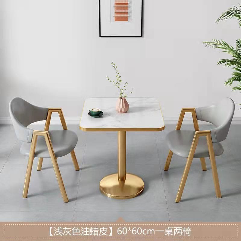 Bàn ghế ăn sang trọng nhẹ phòng nhỏ quán trà sữa quán cà - BGCF-690