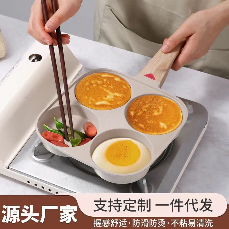 4 lỗ trứng burger hiện vật nồi tỳ hưu nồi cao cấp, tiện lợi cho nhà hàng THN-119