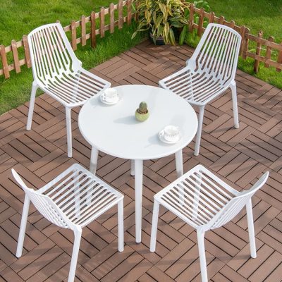 Bàn ghế sân vườn, thiết kế đơn giản, tinh tế ngoài trời bền đẹp, thân thiện m BGSV_1351