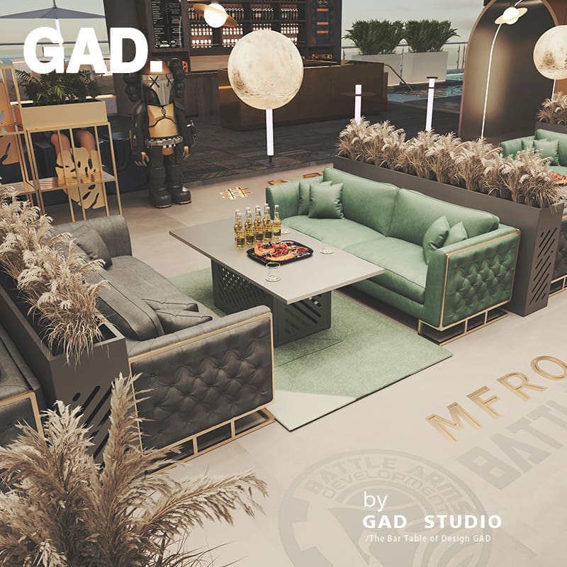 Bàn ghế GAD Bàn ghế bộ sofa đàm phán thương mại Bàn trà ktv - BGCF-1739