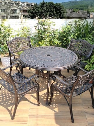 Bàn ghế giải trí ngoài trời đơn giản giải trí ngoài trời bền đẹp, thân thiện  BGSV_1555