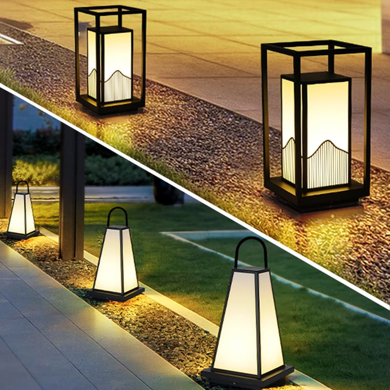 Đèn LED ngoài trời phong cách Trung Quốc mới, đèn cảnh quan bãi cỏ cô - DNT-1715