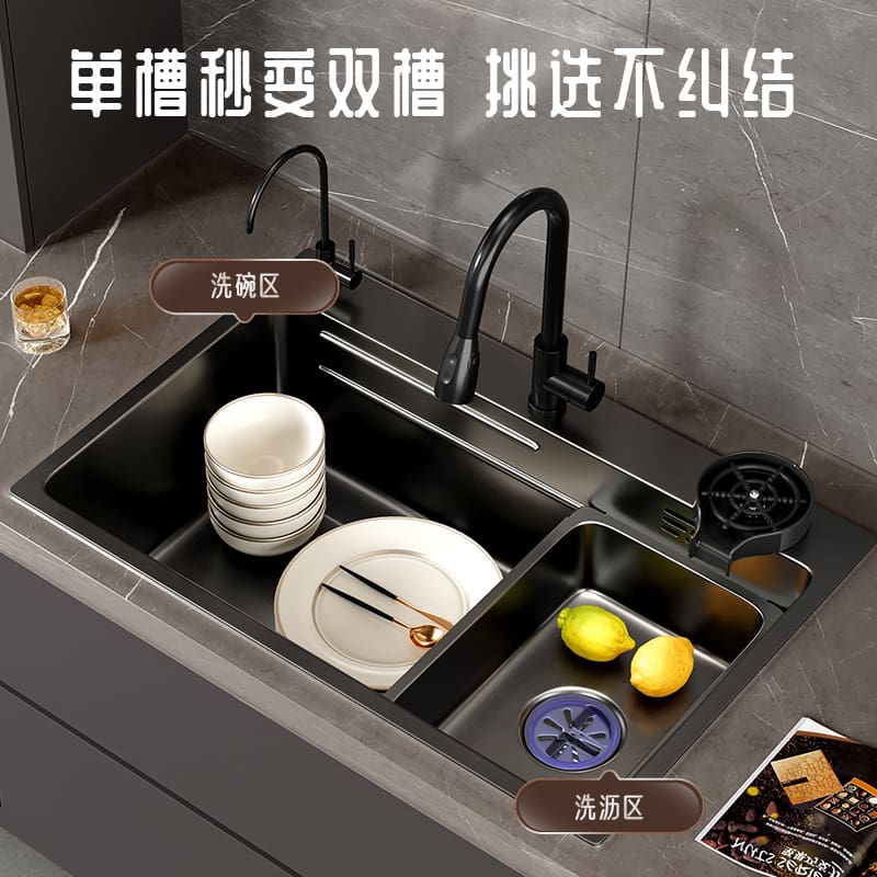 Nano bếp bồn rửa bát inox handmade nhẹ sang trọng cao cấp, tiện lợi cho nhà h CR-325