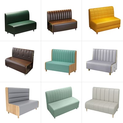 Bàn ghế Quán cà phê cửa hàng thương mại treo tường ghế sofa - BGCF-68