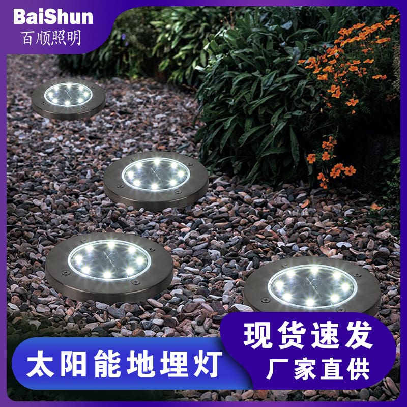 Đèn chiếu sáng ngầm năng lượng mặt trời ngoài trời xuyên biên giới 8l - DNT-2123