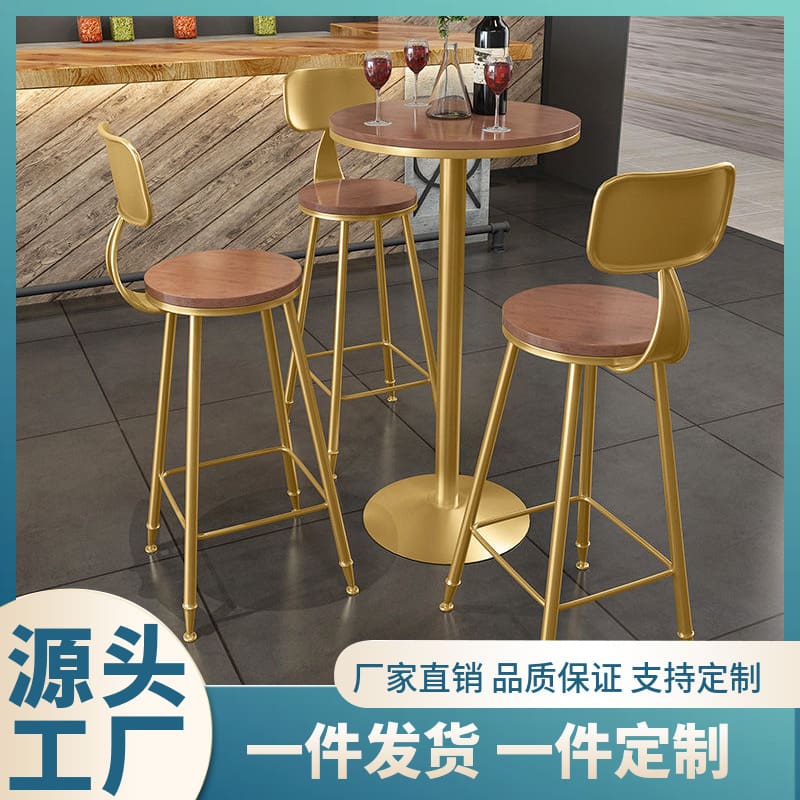 Bàn ghế Bắc Âu sang trọng cao cấp Bàn ghế thanh sắt rèn - BGCF-1106